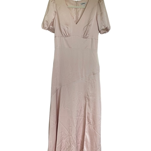 Express Soft Pink Dress Fully Lined. Soft Flowing, Just Beautiful In Person. - Picture 4 of 8
